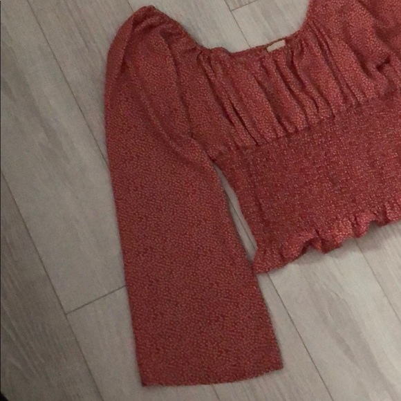 Flare sleeve Gianni square neck top - Picture 4 of 7